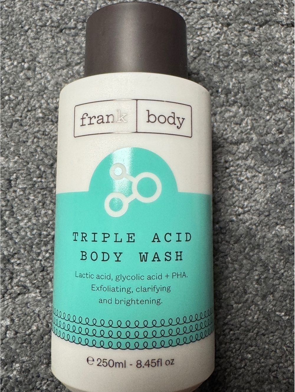 Frank Body Triple Acid Body Wash 250ml Glycolic Lactic PHA Exfoliating